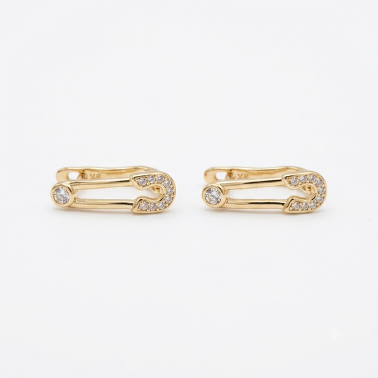 SAFETYPIN EARRINGS