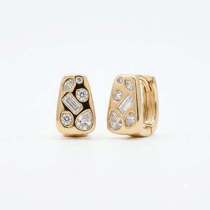 BEZEL EARRINGS