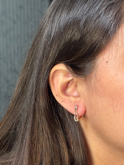 SAFETYPIN EARRINGS