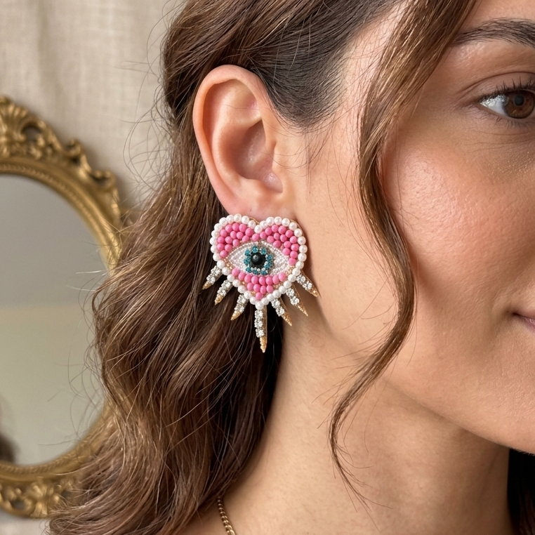 EYE-HEART EARRINGS