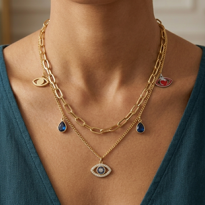 EVIL EYE  NECKLACE