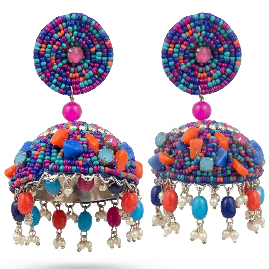 BEADED HANDWORK EARRINGS