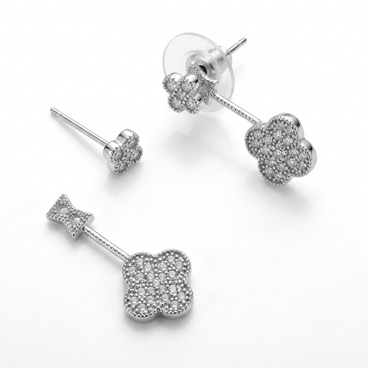 2 IN 1 CLOVER EARRINGS