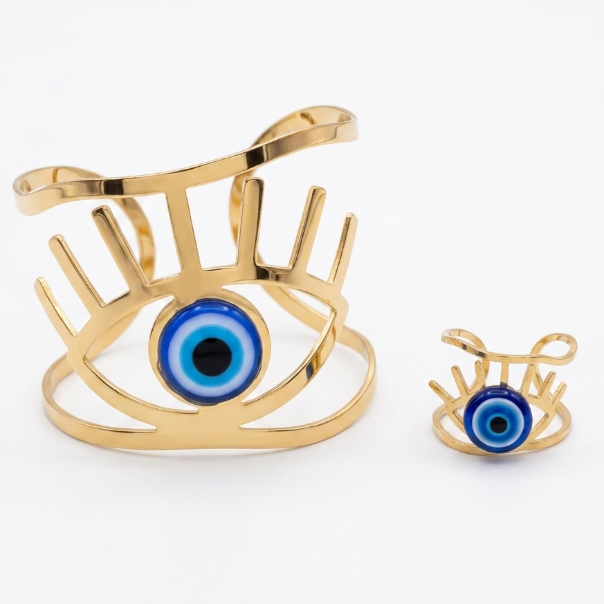 EVILEYE BRACELET RING SET
