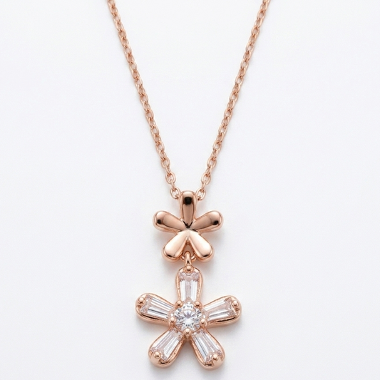 FLOWER CRYSTAL NECKLACE