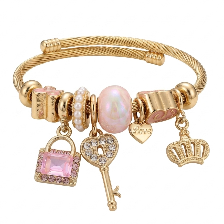 LOCK AND KEY PANDORA BRACELET