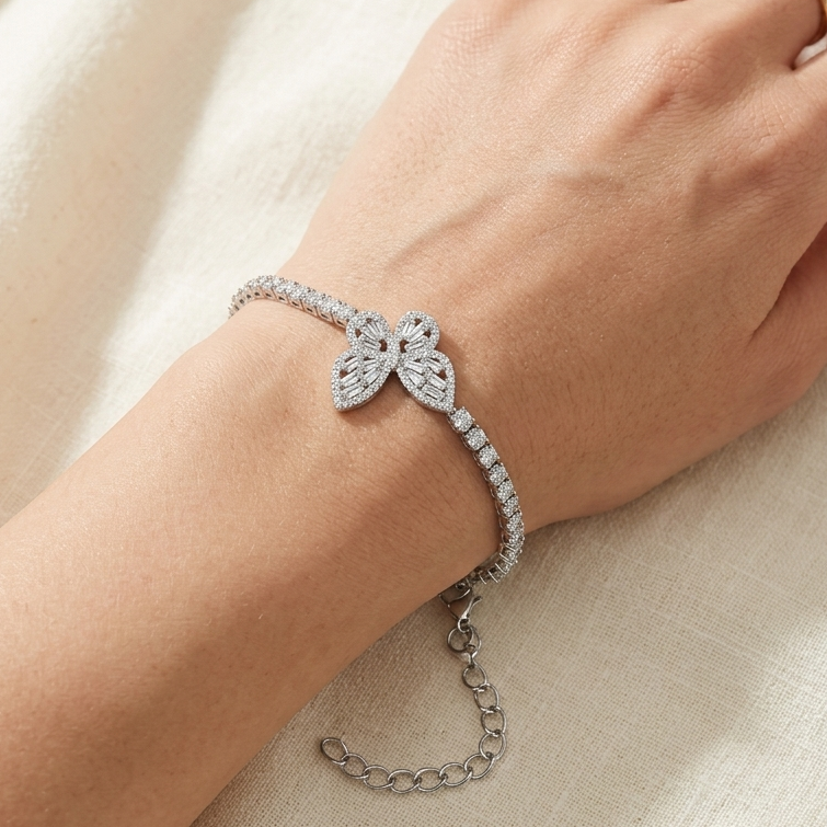 BUTTERFLY TENNIS BRACELET