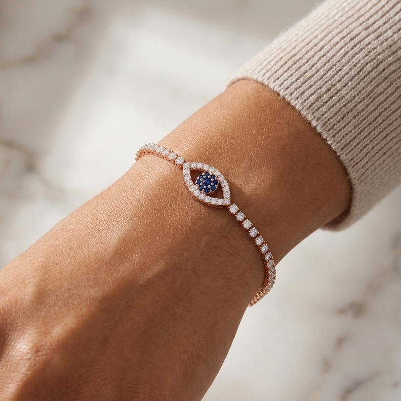 EVIL EYE TENNIS BRACELET