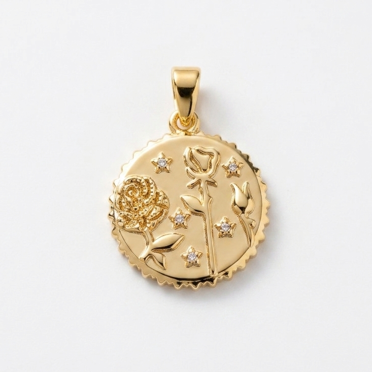 MIDNIGHT ROSE PENDANT