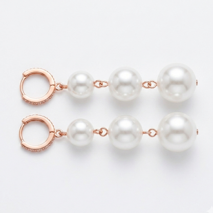 LONG PEARL HOOPS