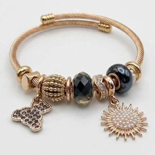 RHINESTONE TEADY PANDORA BRACELET