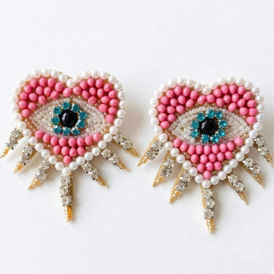 EYE-HEART EARRINGS
