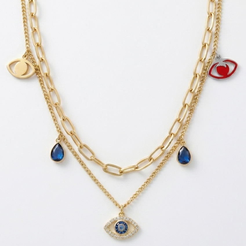 EVIL EYE  NECKLACE