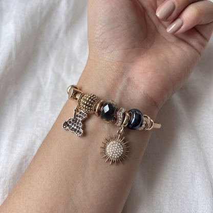 RHINESTONE TEADY PANDORA BRACELET