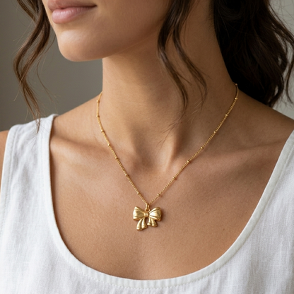 MINI BOW NECKLACE