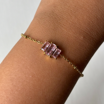 PINK CRYSTAL BRACELET