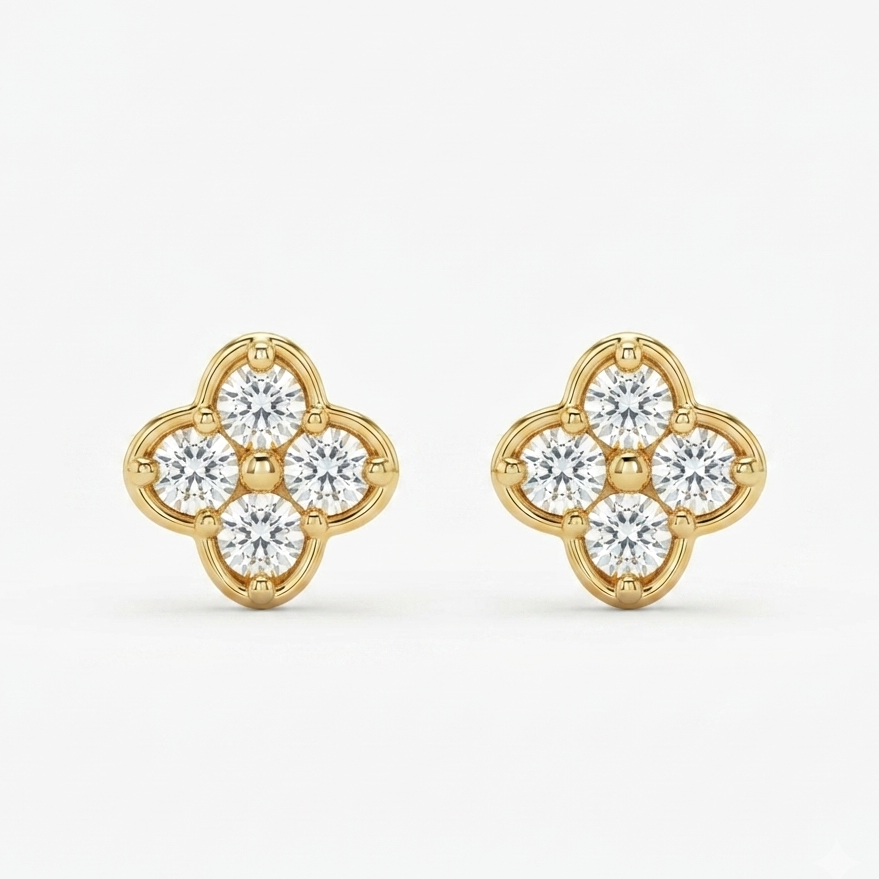 MINI CLOVER BALL BACK STUDS