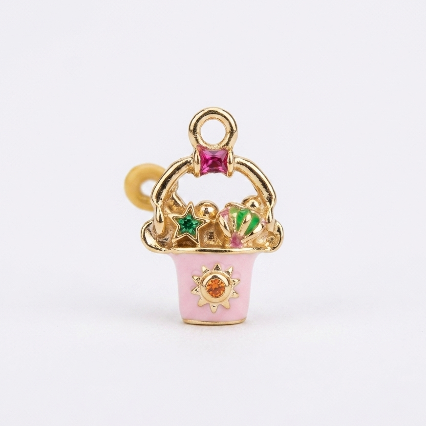 FLOWER BASKET CHARM