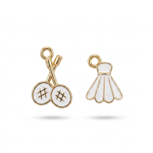 RACKET AND SHUTTLE CHARM