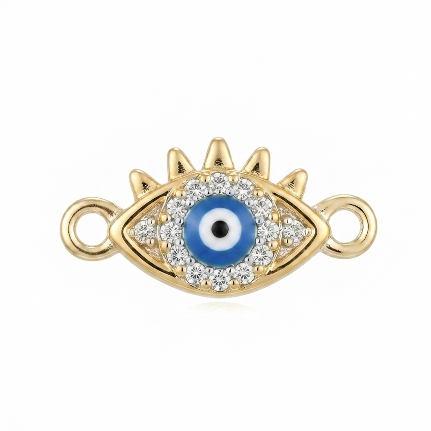 SMALL EYE SHAPED EVIL EYE CHARM