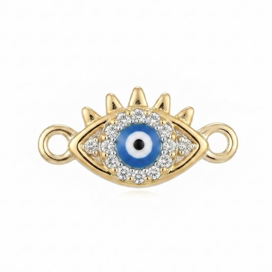 SMALL EYE SHAPED EVIL EYE CHARM