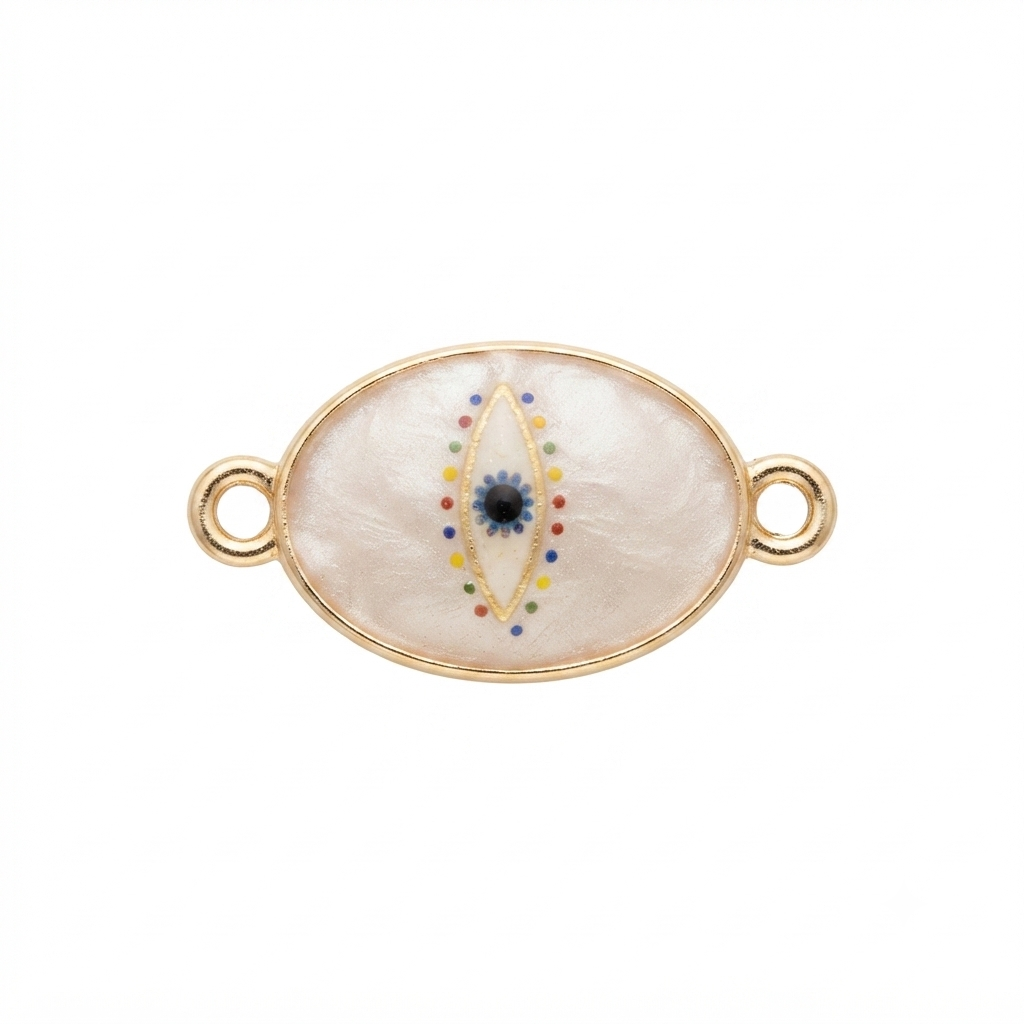 EYE SHAPED EVIL EYE CHARM