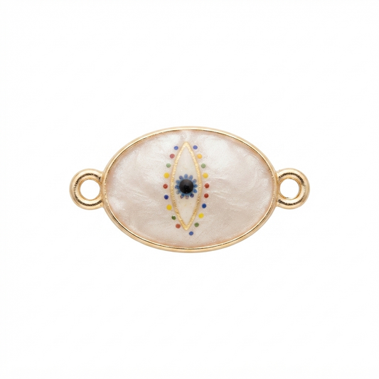 EYE SHAPED EVIL EYE CHARM
