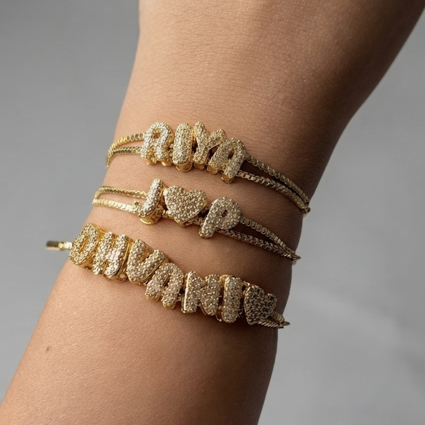MINI INITIAL NAME NECKLACE / BRACELET