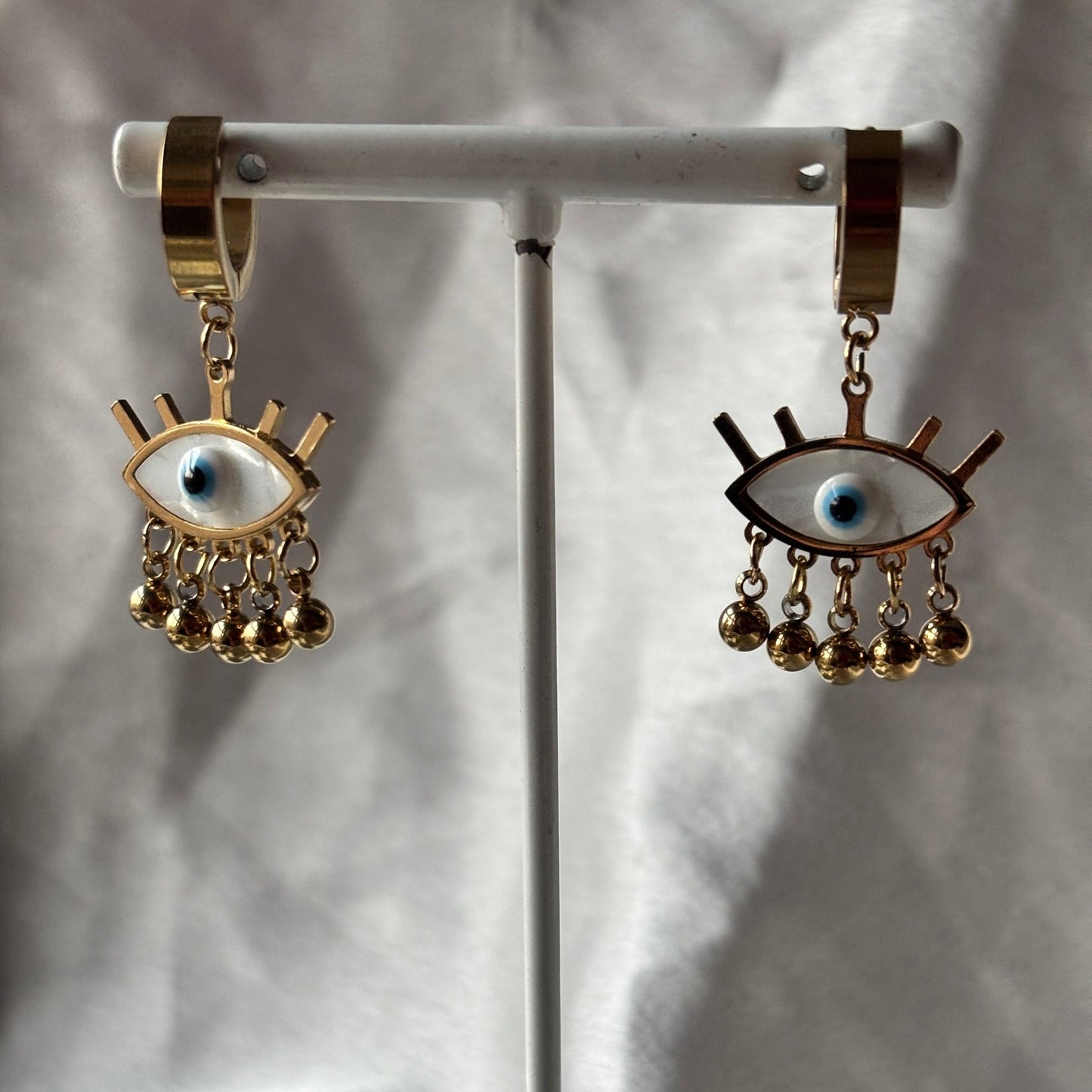 EVIL EYE DANGLER EARRINGS