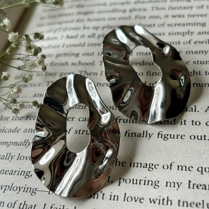 SILVER GEOMETRIC EARRINGS